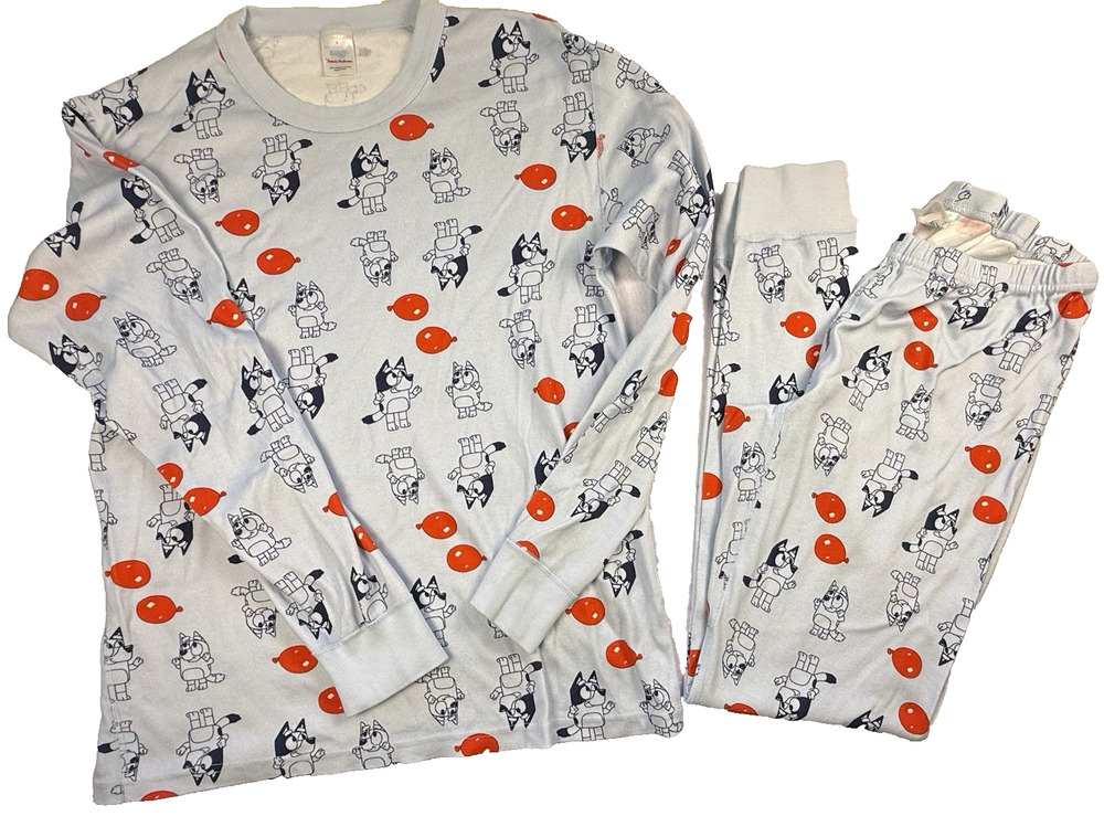 Hanna Andersson Bluey Keepy Uppy Organic Cotton Pajama Set Large Adult PJS